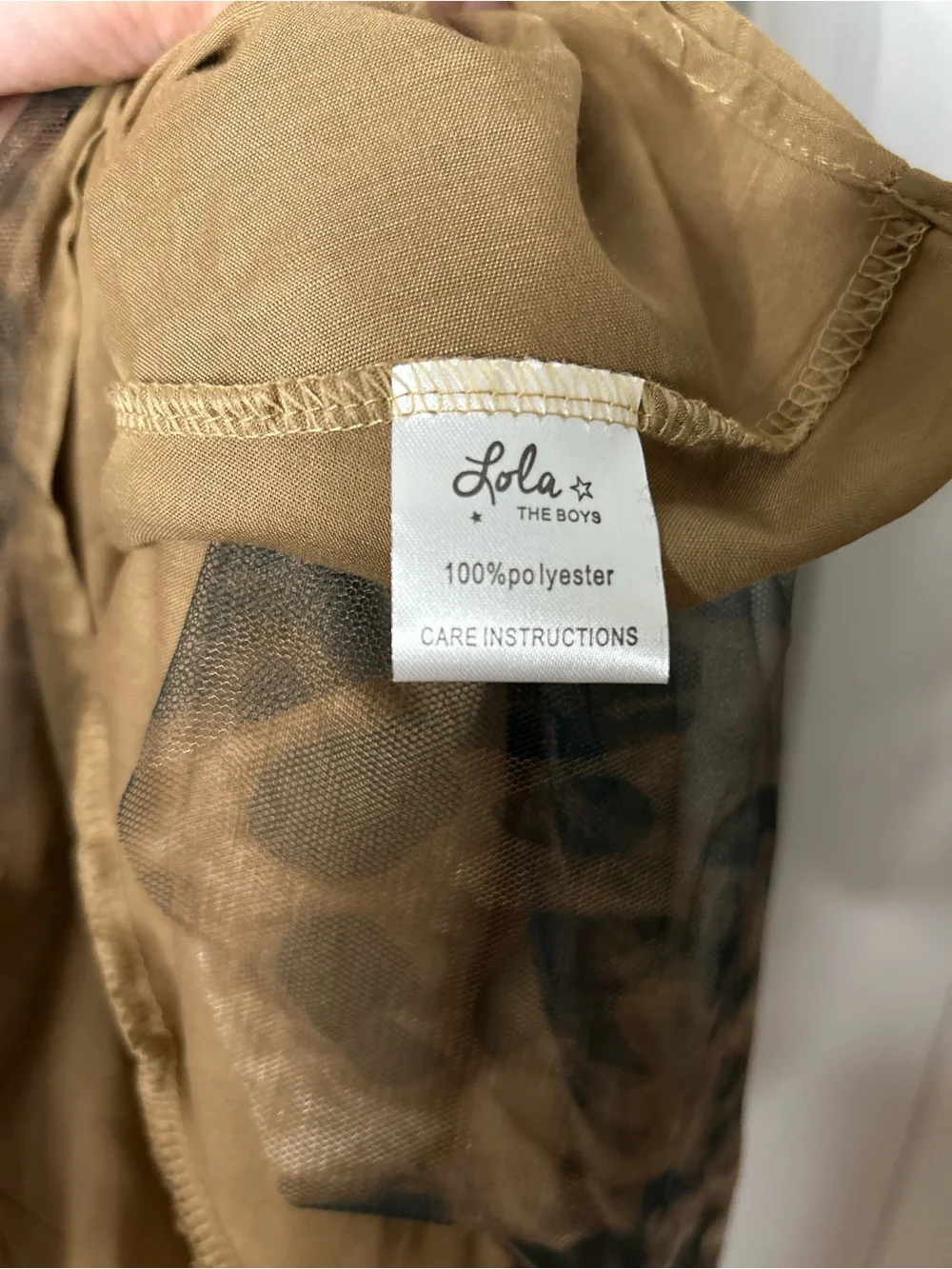 Lola and the Boys Cheetah Tulle Dress